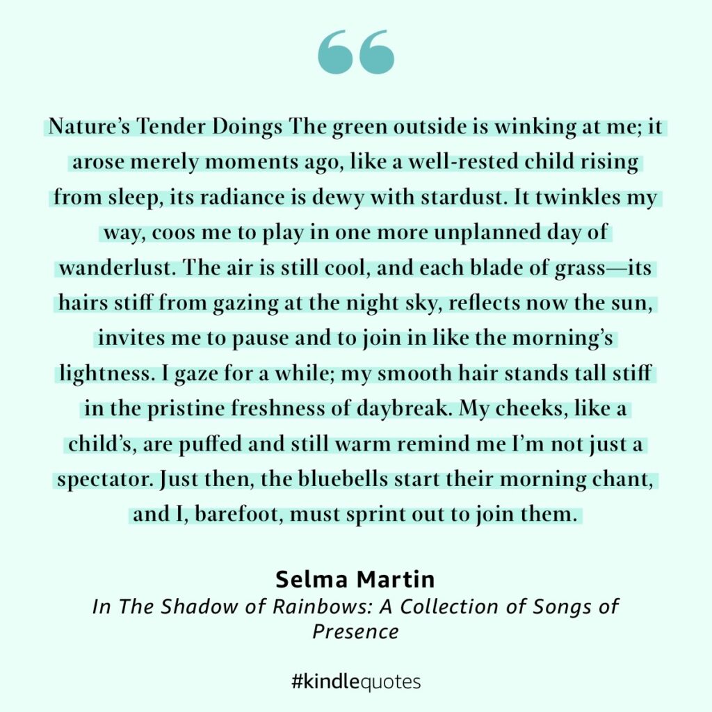 A quote from the book as shown in my Kindle